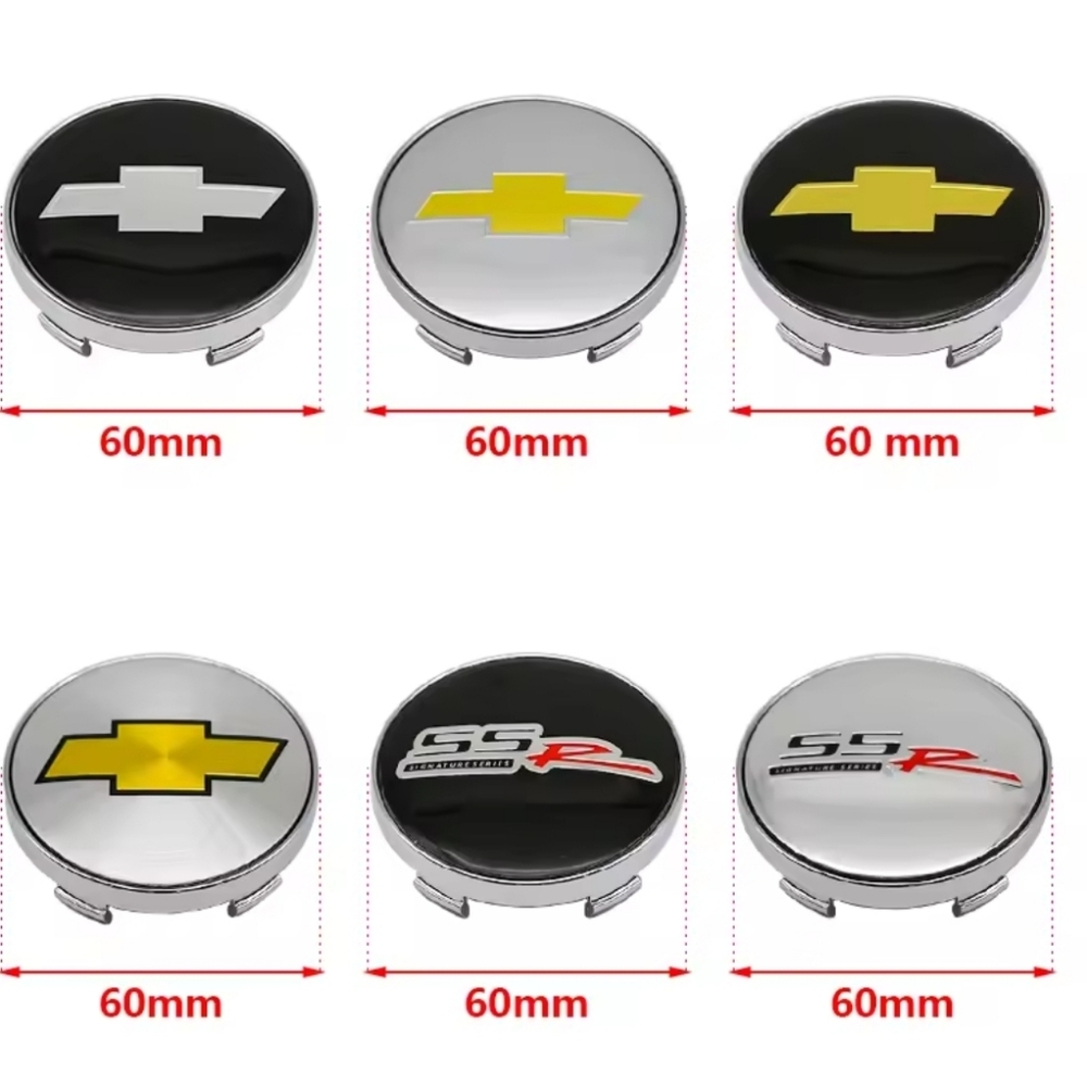 4 Chevrolet Chevy 60mm rim center Caps Choose One Color